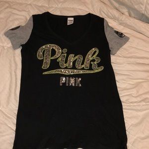 Black PINK shirt!Glittery & in great shape! Black